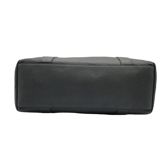 GUCCI Gray Leather Tote Large Bamboo Goldtone Double Strap - Picture 9 of 16